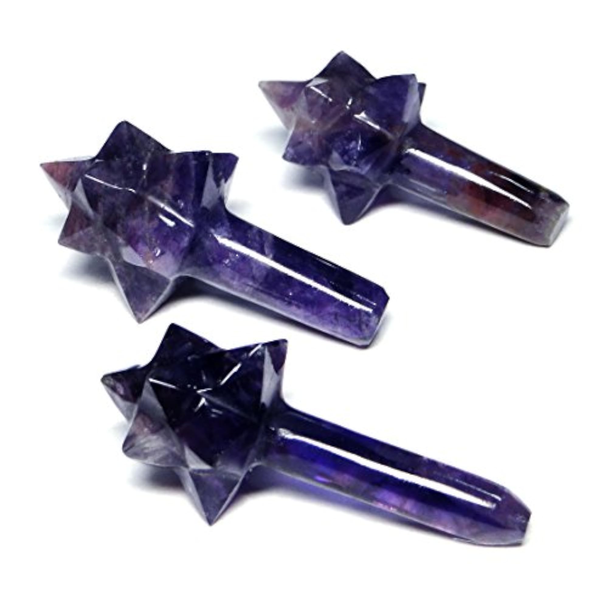 Amethyst Merkaba Comet Star, Natural Healing Tool